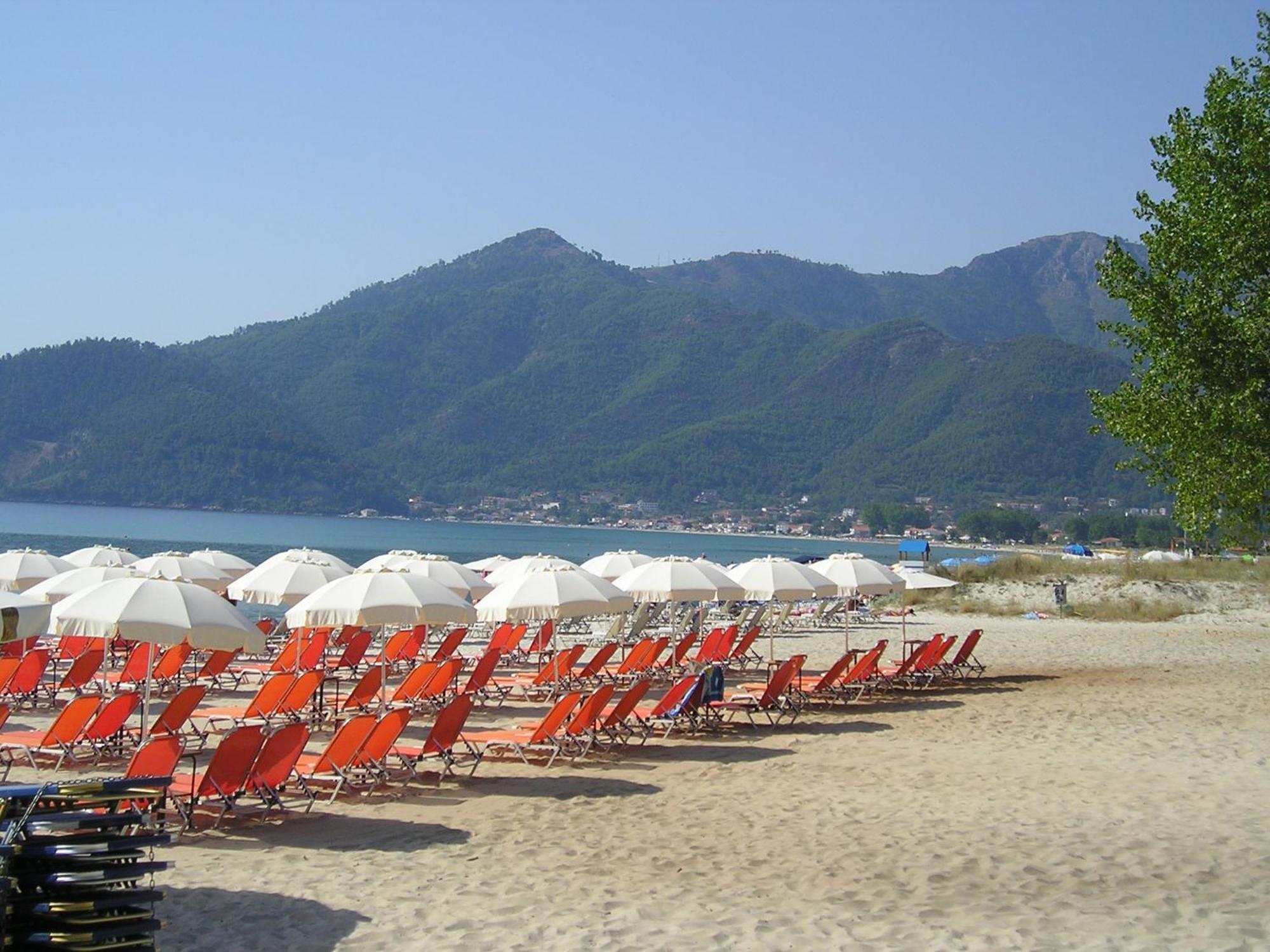 Golden Beach Inn Chrysi Ammoudia Exterior foto